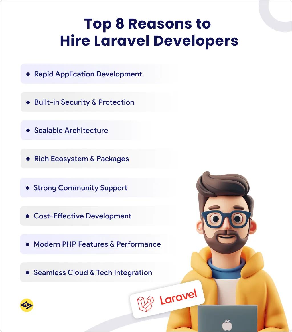 Top 8 reasons to hire laravel developers